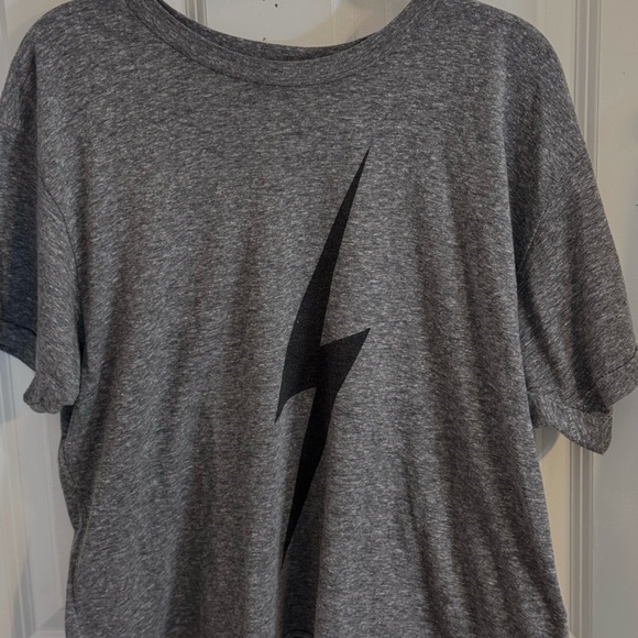 Aviator Nation Women's BOLT BOYFRIEND TEE - HEATHER GREY - Picture 1 of 9